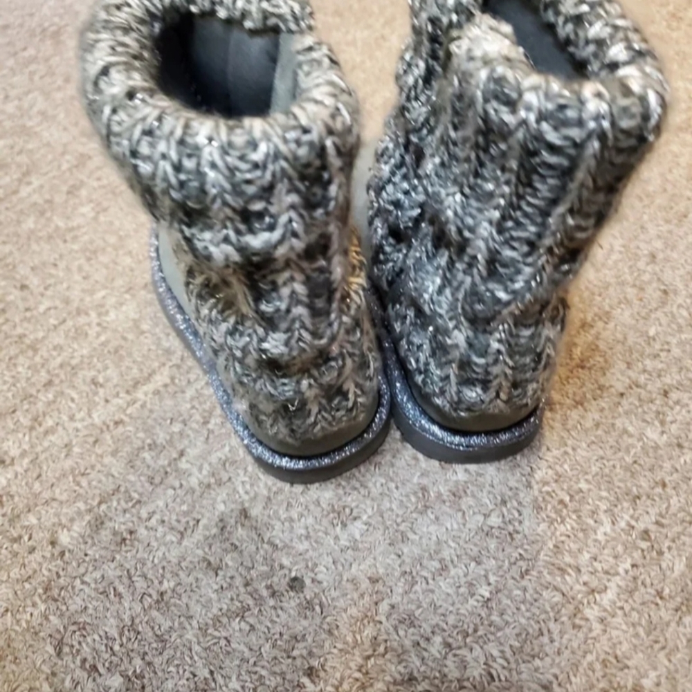 GREY BOOTS for Girl  Size 7 - Picture 3 of 3